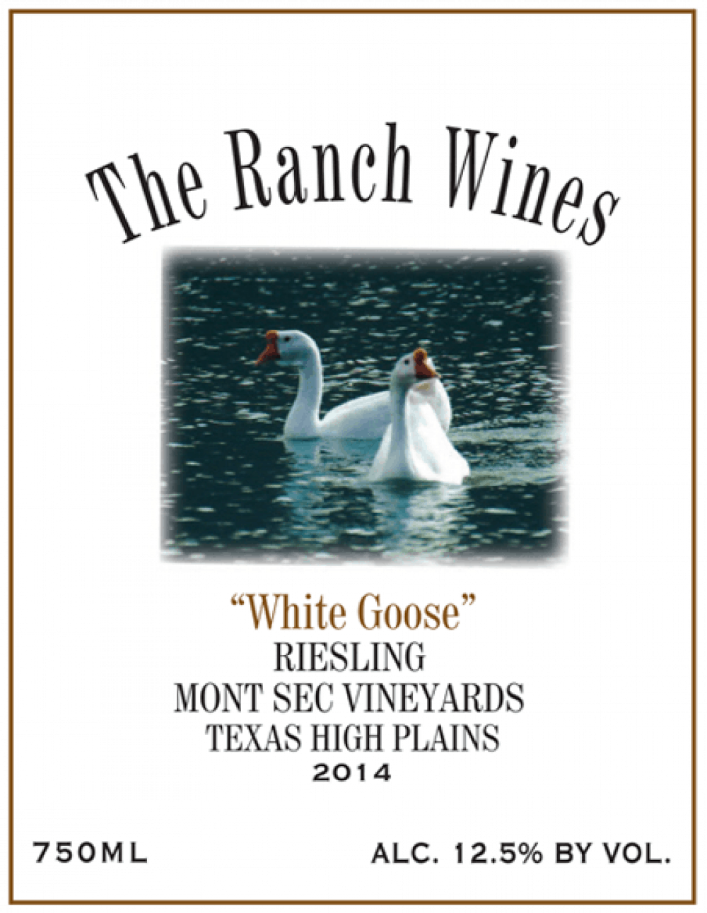 North Texas Wine Riesling White Goose